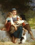 Emile Munier The New Pets china oil painting artist